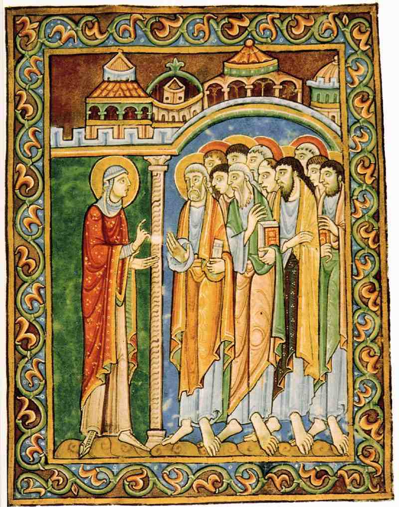 María Magdalena anuncia la Resurrección a los Apóstoles. 1120–1145.