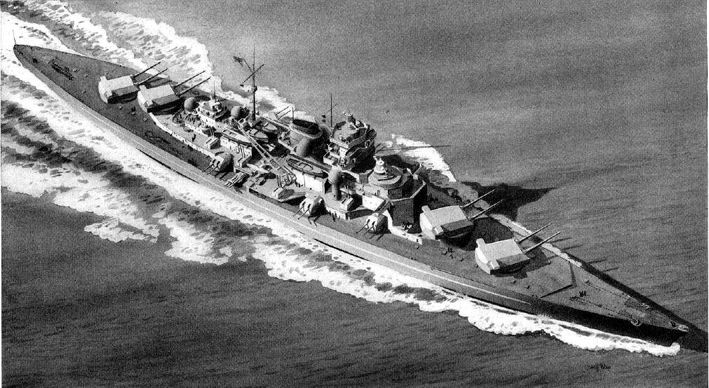 El colosal acorazado alemán Tirpitz